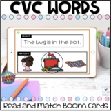 CVC Read and Match Sentences Boom Cards