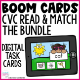 CVC Read and Match Boom Cards Distance Learning