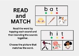 CVC Read and Match Task Cards