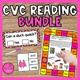 CVC Reading Worksheets and Literacy Center Activities