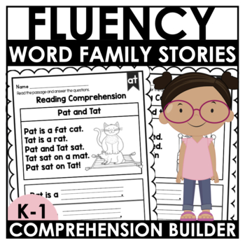 Preview of Reading Comprehension Passages and Questions CVC Word Family Fluency Builders