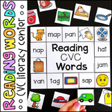 CVC Reading Word Mats - Literacy Center