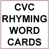 CVC Rhyming Word Cards