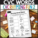 Rhyming Words Activities Picture Cards Game Cut and Paste 