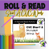 Roll and Read CVC Words Freebie Short A |Phonics Game| Pri