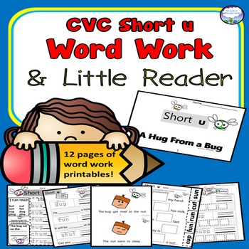 CVC SHORT U Spelling Word Work Kindergarten,1st, Homeschool | TpT