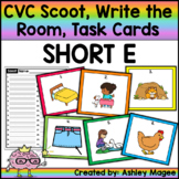 CVC Scoot! Short e Edition - Scoot, Write the Room or Task Cards