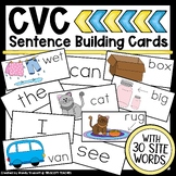 CVC Sentence Building Cards, CVC Activity, CVC Words, Auto