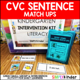 CVC Sentence Match Ups - Kindergarten Intervention