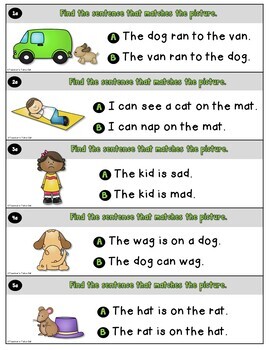 cvc sentences for reading comprehension by teachers take