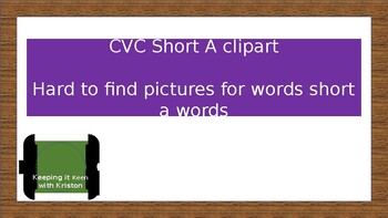 Preview of CVC Short A Clipart