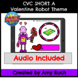 Digital Boom Cards:  Valentine Robot Type the Word (Short A)