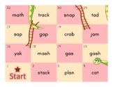 CVC Short A Snakes and Ladders Game