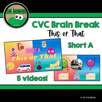 Preview of CVC Short A This or That Brain Break Videos