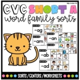 CVC Short A Word Family | Sorts and More!