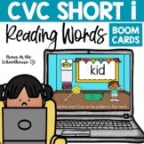 CVC Short I Reading Words | Read and Write | Boom Cards