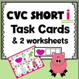 CVC Short I Task Cards & Handouts