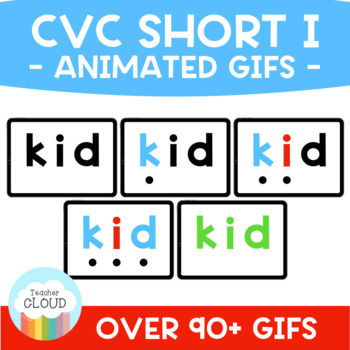 Preview of CVC Short I Words Animated GIFS