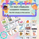 CVC Short O Sounds, 20 Clip Art Flashcards, SpEd, ELL, ELA