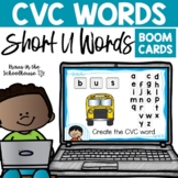 CVC Short U Reading Words | Read and Write | Boom Cards