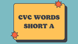 CVC Short Vowel A Interactive Lesson and Activity