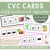 CVC Short Vowel Blending and Segmenting Cards - Differentiated