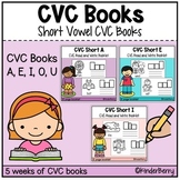 CVC Words Decodable Books Short Vowels Word Families Bundle
