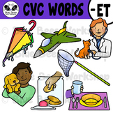 CVC Short Vowel Clip Art - ET