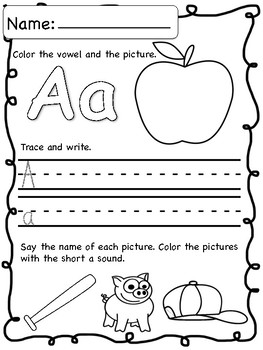 CVC & Short Vowel Printables • No Prep! • Back to School & All Year ...