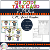 CVC: Short Vowel QR Code Task Cards BUNDLE