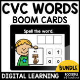 CVC Short Vowel Spelling Activity Bundle Boom Cards™
