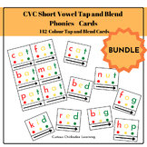 CVC Short Vowel Tap and Blend Phonics Cards Bundle