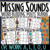 CVC Missing Sounds Fill in the Missing Sound Word Building
