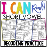 Short Vowel Decoding Drills with Real and Nonsense Word Fluency
