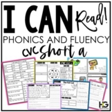 CVC Short Vowel a Phonics, Fluency, Reading Comprehension 