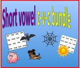 CVC Short Vowel bundle.  Worksheets and bingo games for sh