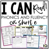 CVC Short Vowel e Phonics, Fluency, Reading Comprehension 