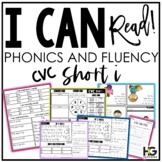 CVC Short Vowel i Phonics, Fluency, Reading Comprehension 