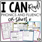 CVC Short Vowel o Phonics, Fluency, Reading Comprehension 
