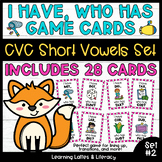 I Have Who Has Game CVC Short Vowels Game Phonics Short Vo