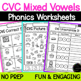 CVC Short Vowels | Mixed Vowels | Phonics | Activities | W