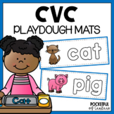 CVC Words Playdough Mats | Fine Motor Activities