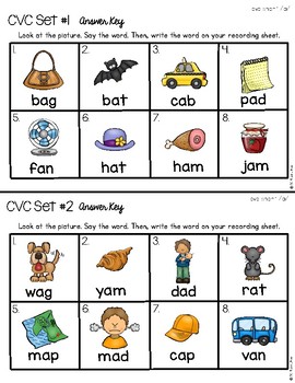 CVC Short Vowels Word Center by Kim's Creations | TPT