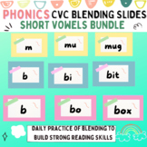 CVC Short Vowels Words: Blending Slides: Bundle