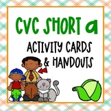 CVC Short a Activity Cards & Handouts