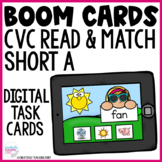 CVC Short A Read and Match Boom Cards Distance Learning