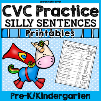 Preview of CVC Silly Sentences No-Prep