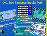 CVC Silly Sentences for vowel sounds picture/sentence Match