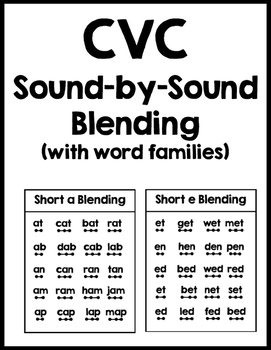 CVC Sound-by-Sound Blending (Small Group Intervention) by Fabulous 1st ...