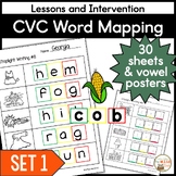 CVC Word Mapping Practice Phonemes Small Group Interventio